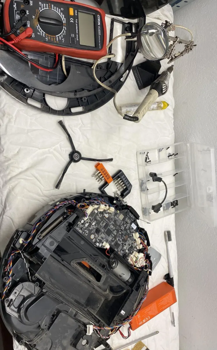 Antes: Equipo doméstico reparado